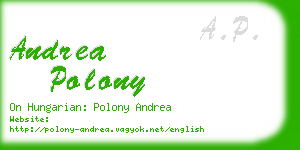 andrea polony business card